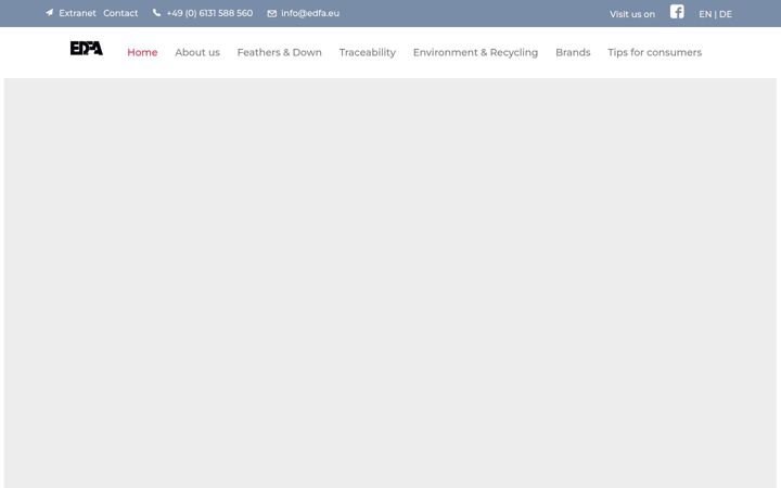 Screenshot of edfa.eu