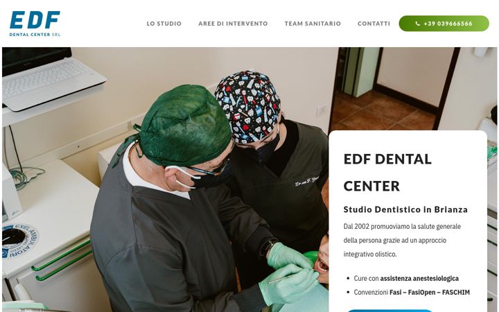 Ekrano kopija edfdentalcenter.it