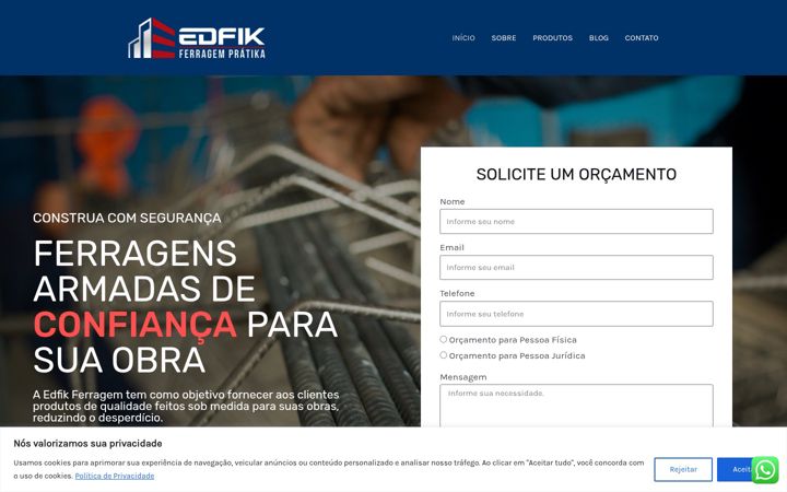 Skærmbillede af edfik.com.br