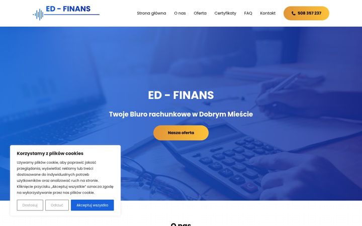 Captura de pantalla de edfinans.pl