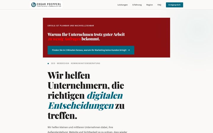 Screenshot of edgarpoepperl.de