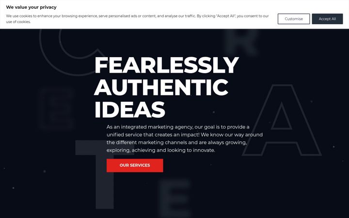Screenshot of edge-creative.com