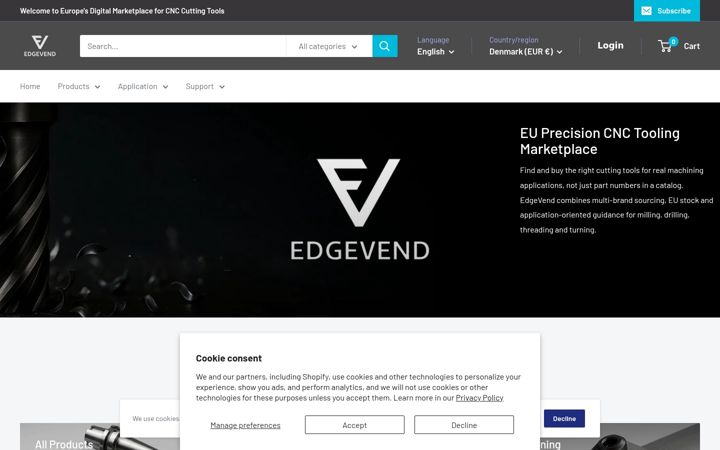 Screenshot of edge-vend.com