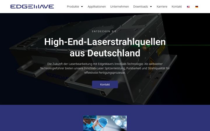 Екранна снимка на edge-wave.de