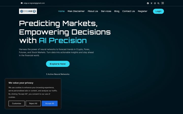 Screenshot of edgeaihub.net