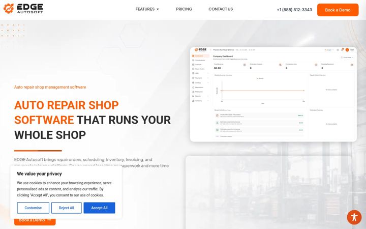 Screenshot of edgeautosoft.com