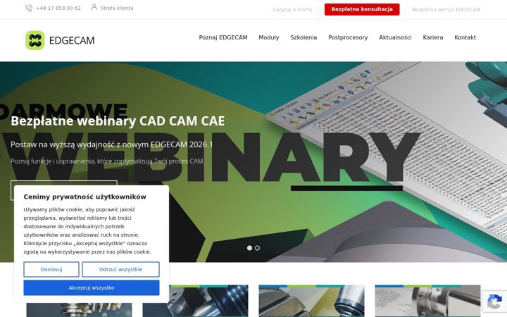 Screenshot of edgecam.pl
