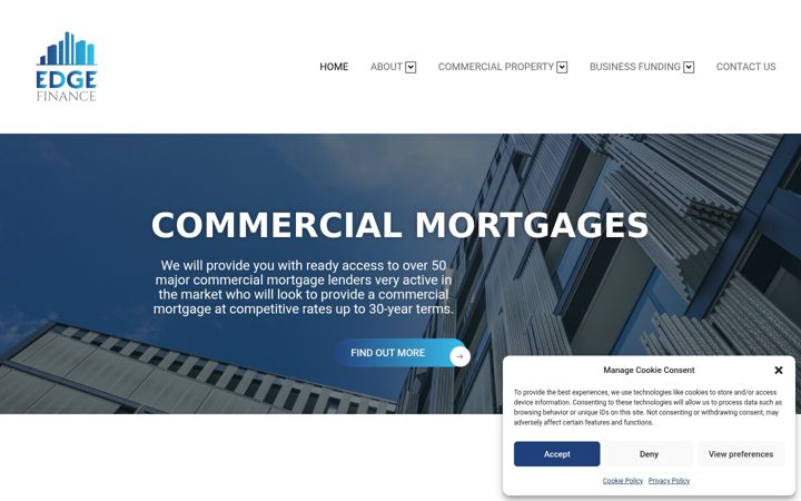 Screenshot of edgefinanceltd.co.uk