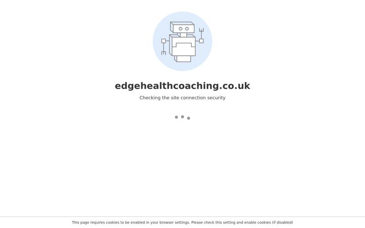 Screenshot of edgehealthcoaching.co.uk