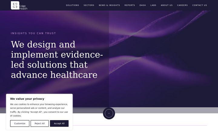 Екранна снимка на edgehealthinsights.ca