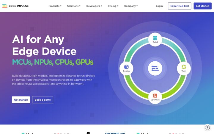 Screenshot of edgeimpulse.com