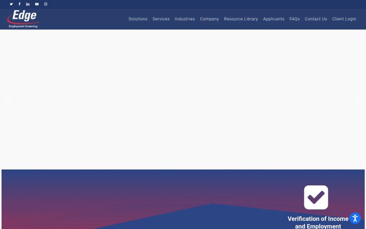 Screenshot of edgeinformation.com