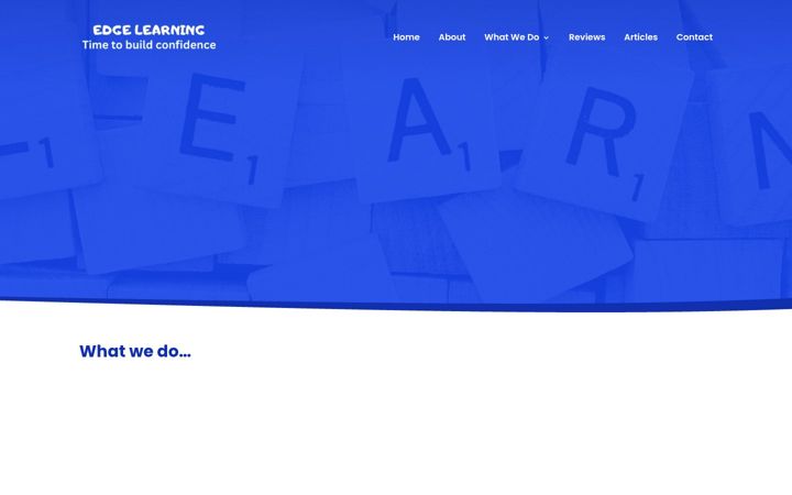 Zrzut ekranu edgelearning.co.uk