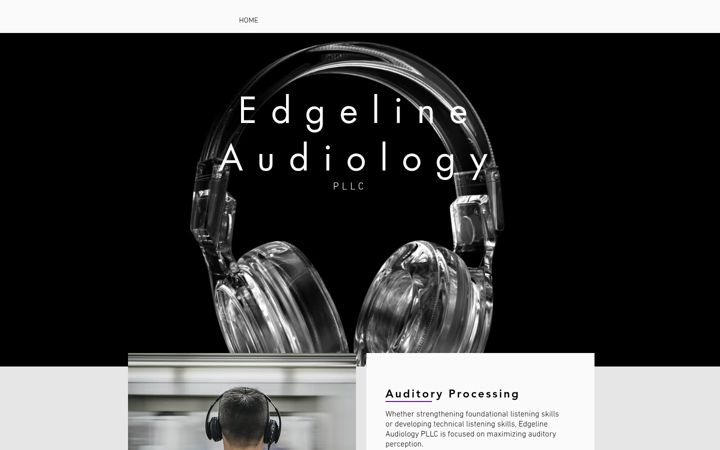 Screenshot of edgelineaudiology.com