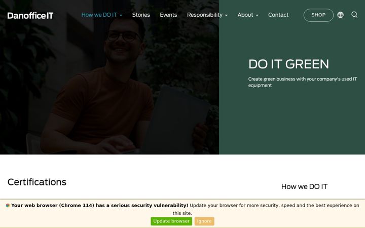 Screenshot of edgemogreen.com