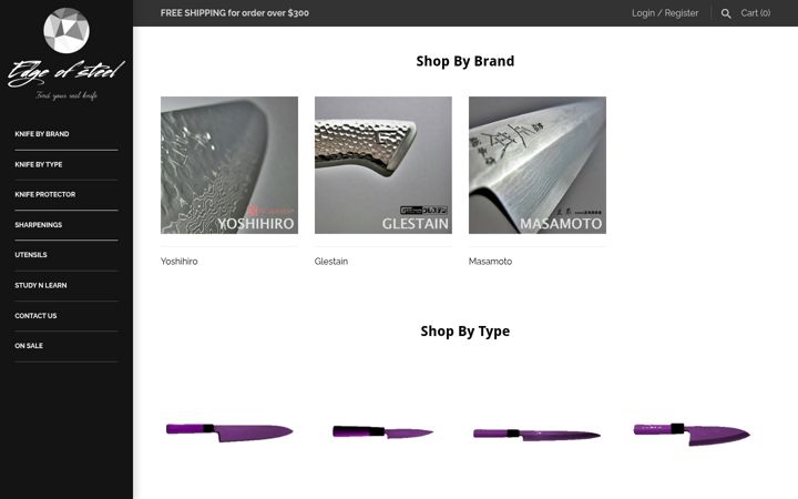 Screenshot of edgeofsteel.com