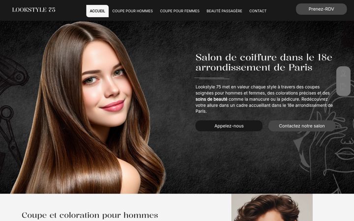 Screenshot of edgesalon.fr