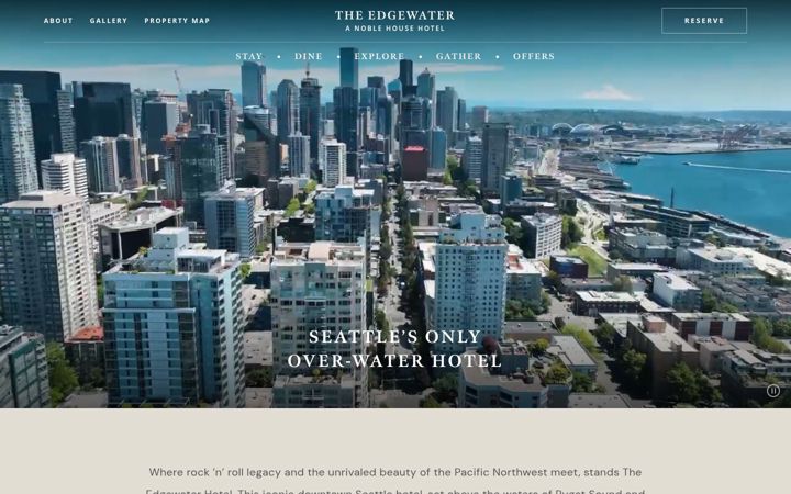 Screenshot of edgewaterhotel.com