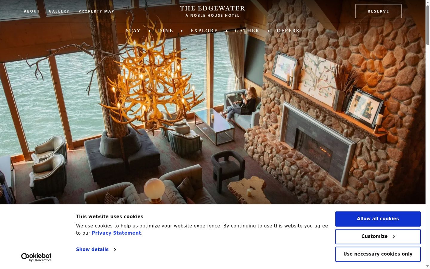 Screenshot του banner συγκατάθεσης που εμφανίστηκε πριν από οποιαδήποτε αλληλεπίδραση