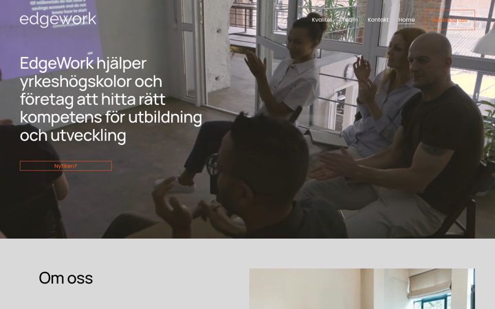 Posnetek zaslona edgework.se