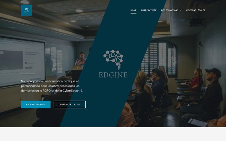 Screenshot of edgine.fr