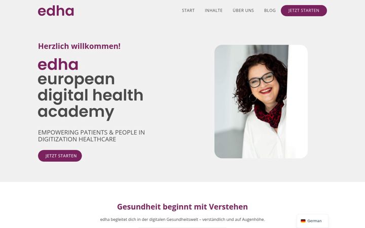 Screenshot of edha.academy