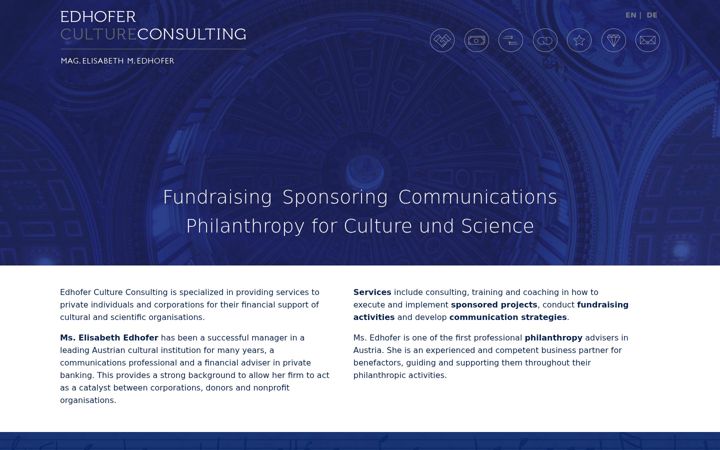 Screenshot of edhofer-culture-consulting.at