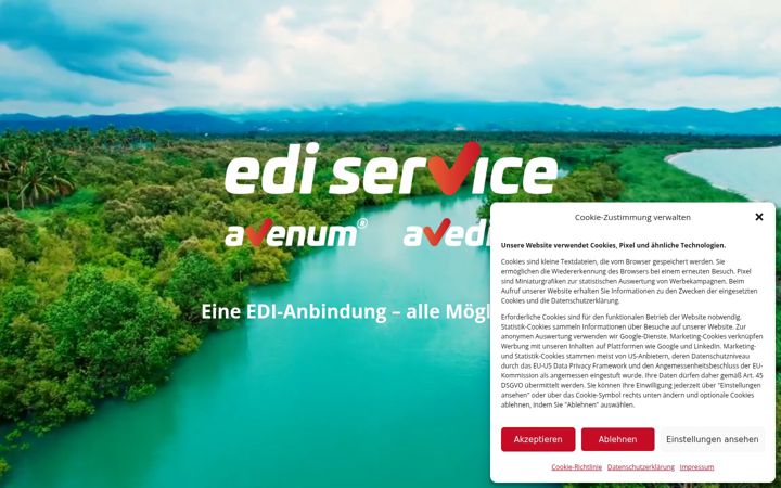 Screenshot of edi-service.partners