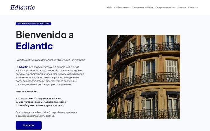 Screenshot of ediantic.es