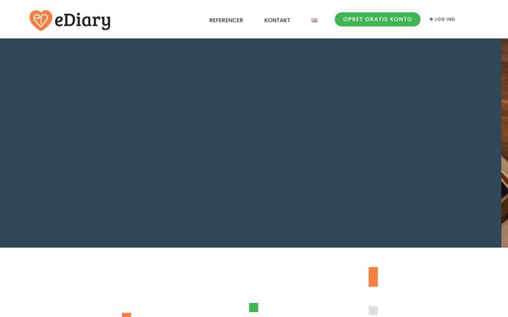 Screenshot of ediary.dk