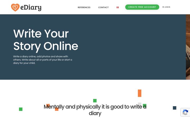 Screenshot of ediary.info