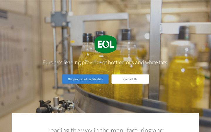 Screenshot of edibleoilsltd.com