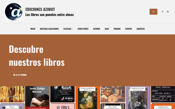 Screenshot of edicionesazimut.com