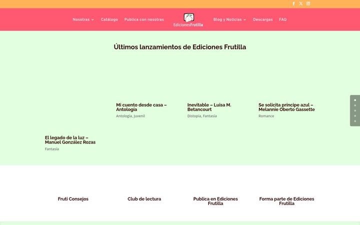 Screenshot of edicionesfrutilla.com