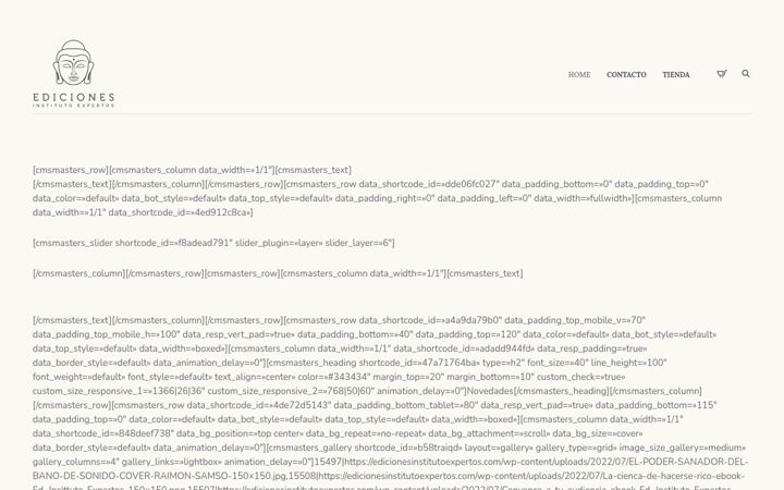 Screenshot of edicionesinstitutoexpertos.com