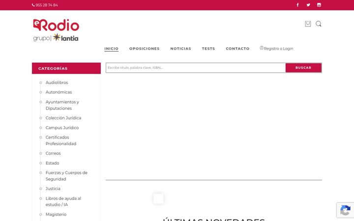 Screenshot of edicionesrodio.com