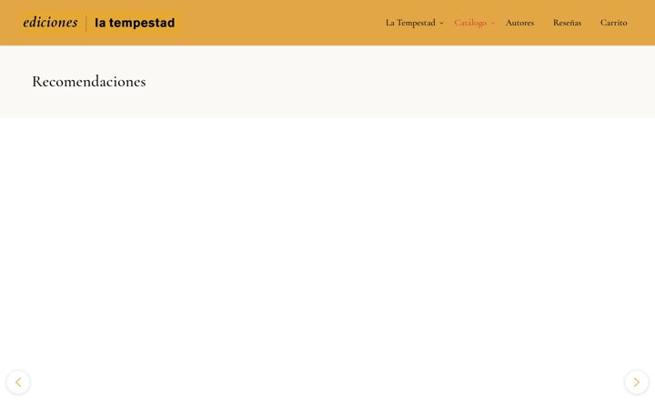 Screenshot of edicionestempestad.com