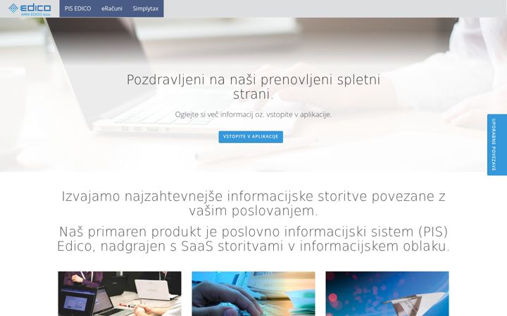 Screenshot of edico.si