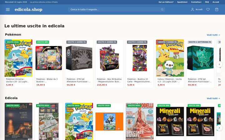 Screenshot του edicola.shop