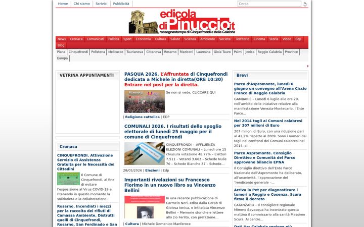 Screenshot of edicoladipinuccio.it
