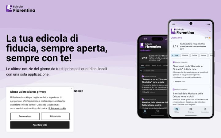 Screenshot of edicolafiorentina.it