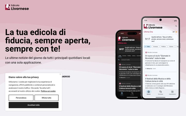 Ekrano kopija edicolalivornese.it