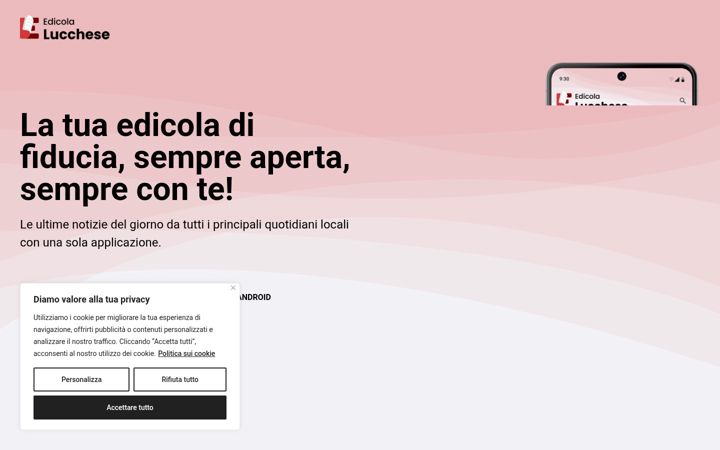 Screenshot of edicolalucchese.it