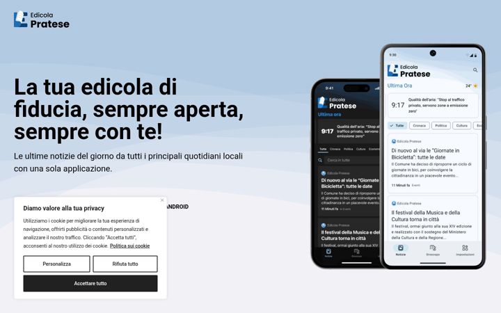 Screenshot of edicolapratese.it