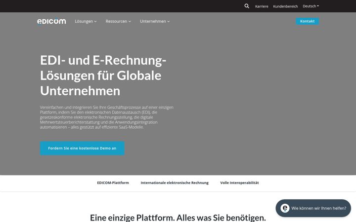 Screenshot of edicomgroup.de
