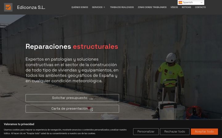 Screenshot of ediconza.com