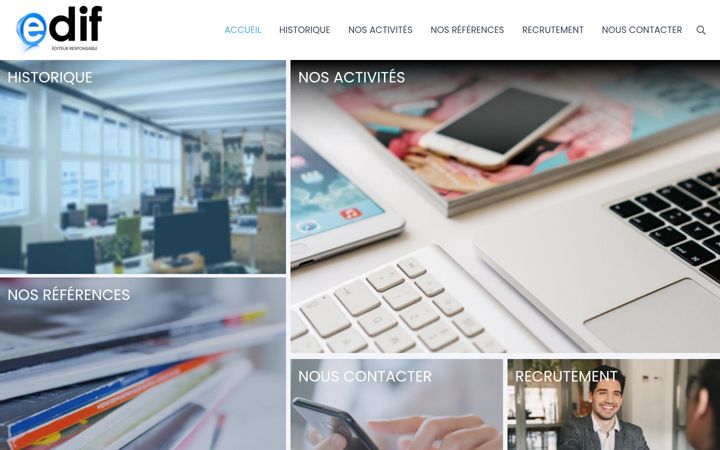 Screenshot of edif.fr