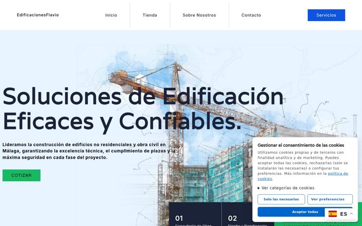Screenshot of edificacionesflavio.com
