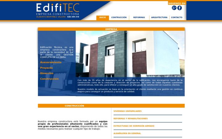 Screenshot of edificaciontecnica.com