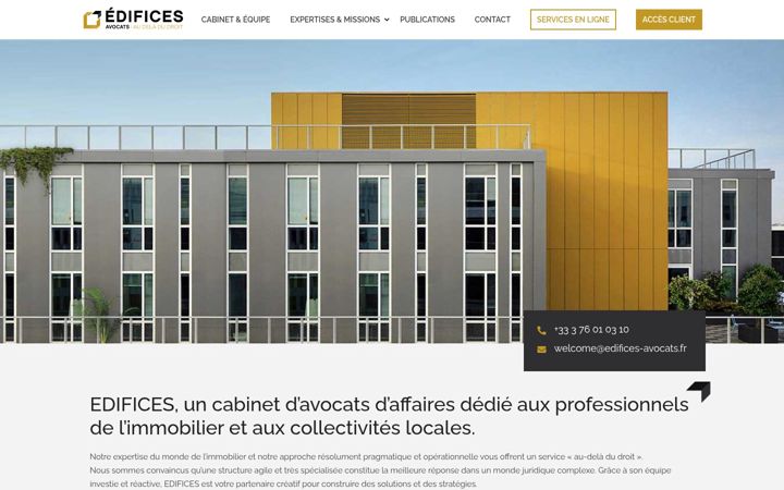 Screenshot of edifices-avocats.fr